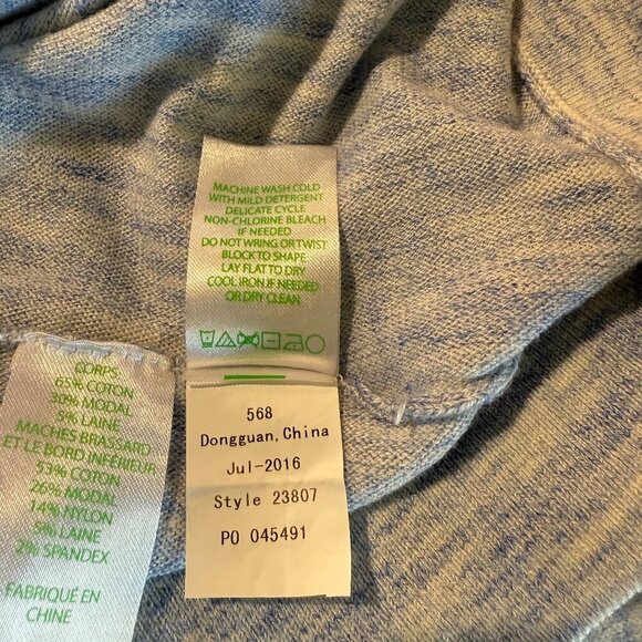 Lilly Pulitzer Jupiter Sweater Dress XL Blue Heather Boatneck EUC - Picture 5 of 12